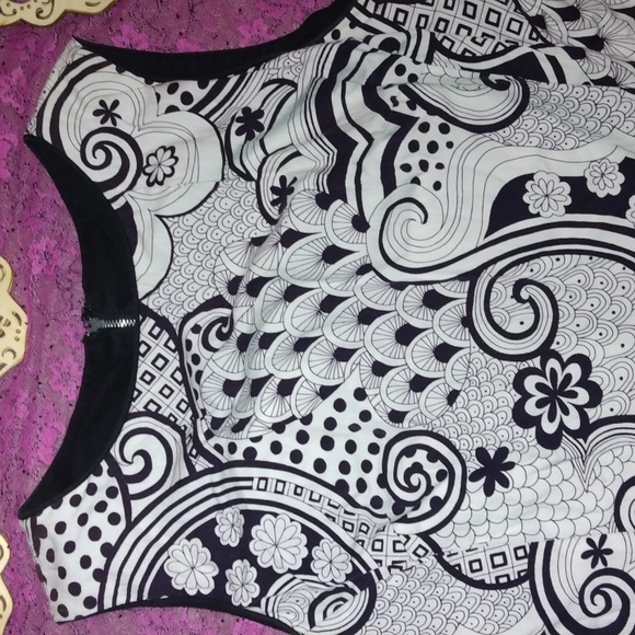 Vtg 1960s paisley mod mini dress - Picture 5 of 16